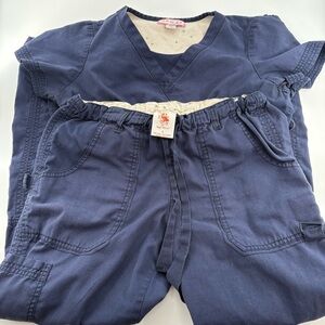 KOI Classics 701 Women's Lindsey Scrub Pants Katelyn 2-Pocket Mock Wrap Top